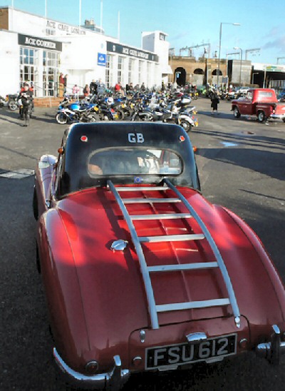 Jowett Jupiter at the ACE café in 2013